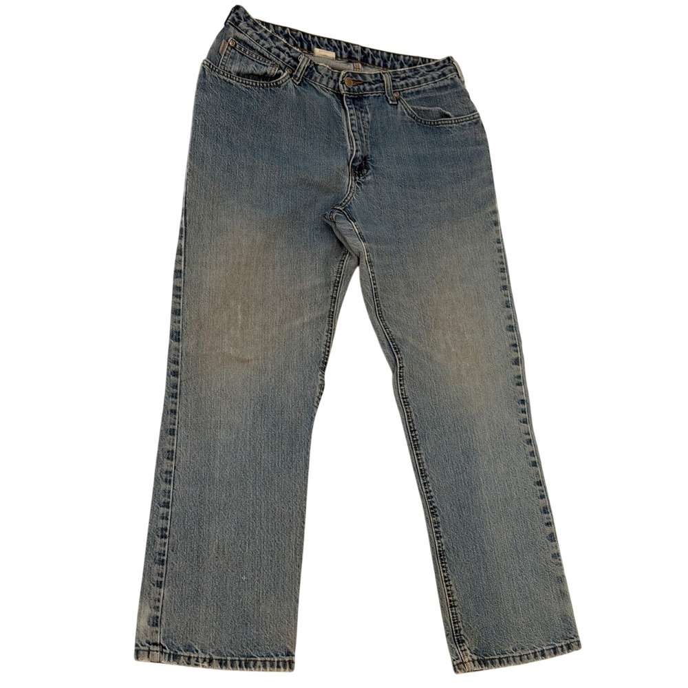 Carhartt WB160 VIO Vintage Womens Straight Leg Denim Jeans Blue 12 x 30